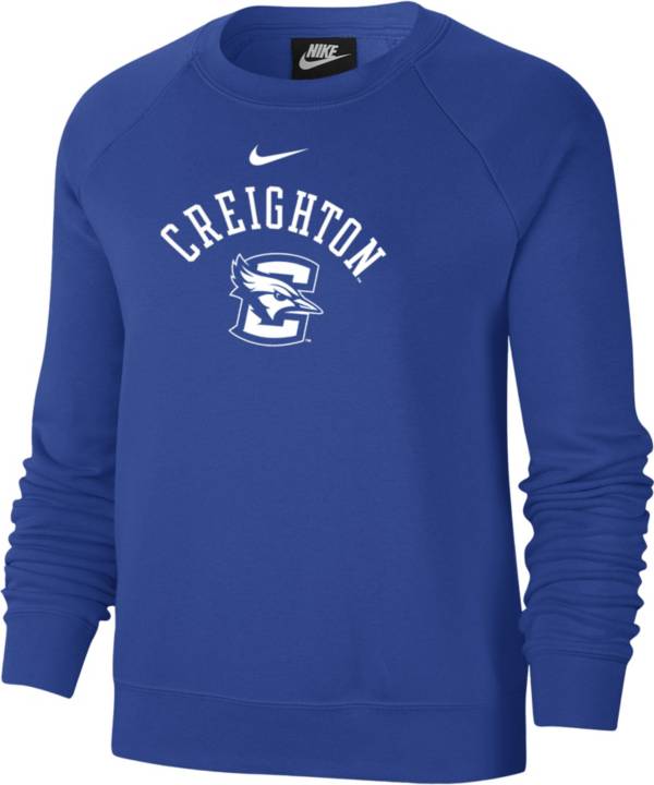Nike Women's Creighton Bluejays Blue Varsity Arch Logo Crew Neck ...