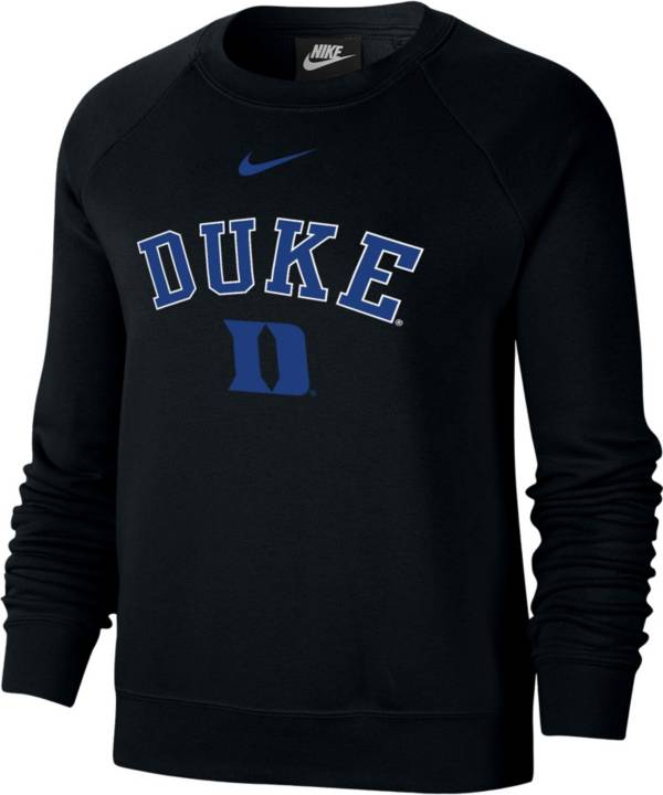 Nike Women's Duke Blue Devils Black Varsity Crew Neck Sweatshirt product image