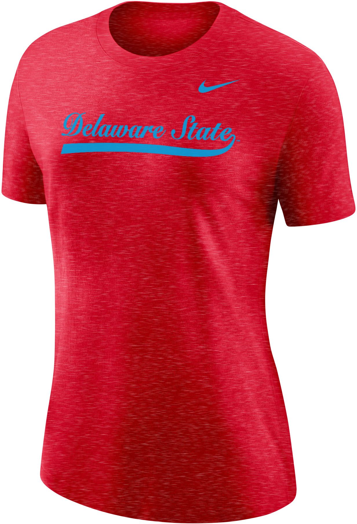 Nike Women's Delaware State Hornets Red Varsity Script T-Shirt