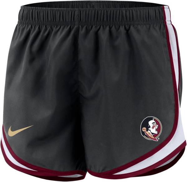 Nike Women's Florida State Seminoles Black Dri-FIT Tempo Running Shorts