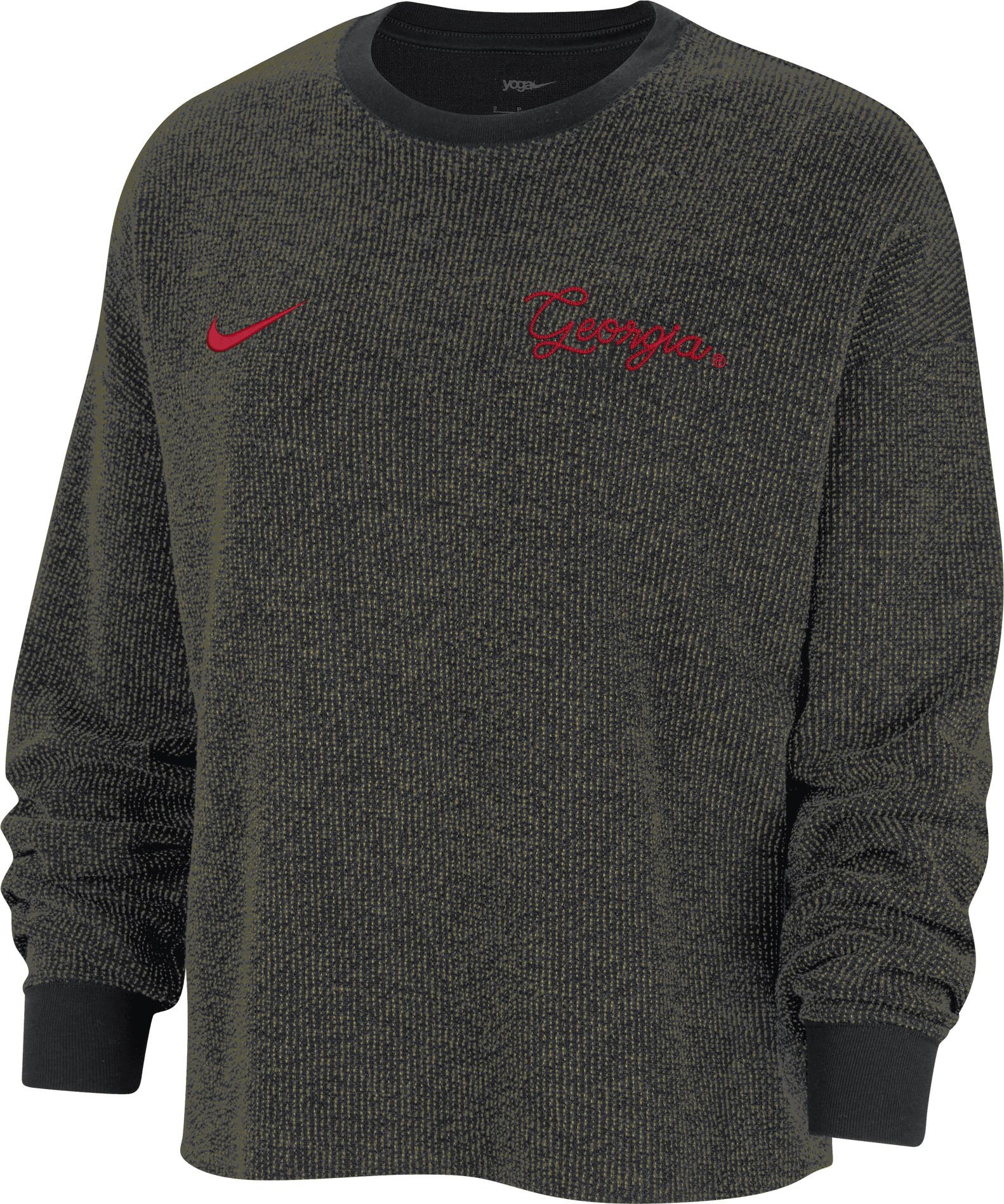 Nike Women's Georgia Bulldogs Black Yoga Oversized Crew Neck Sweatshirt |  Dick's Sporting Goods