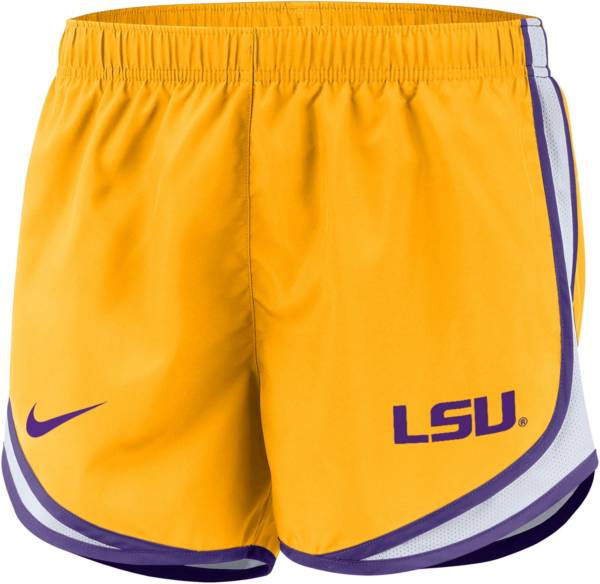 Nike Women's LSU Tigers Gold Dri-FIT Tempo Running Shorts product image