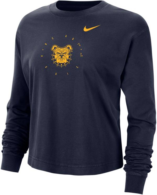 Nike Men's North Carolina A&T Aggies Aggie Blue Boxy Long Sleeve ...