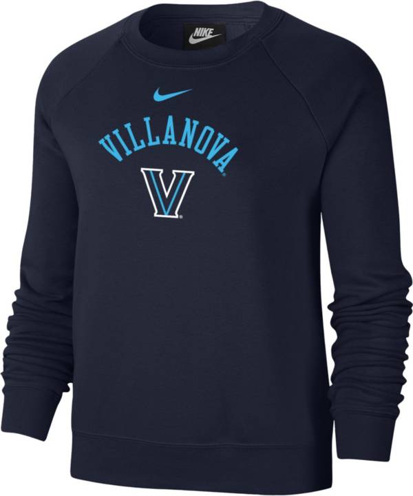 Nike Women's Villanova Wildcats Navy Varsity Arch Logo Crew Neck ...