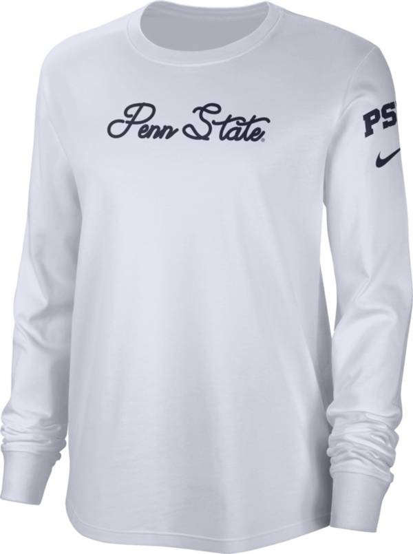 47 Brand Women's White Distressed Penn State Nittany Lions Statement SOA  3-Hit Long Sleeve T-shirt - Macy's