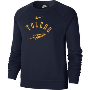 sorry, Nike Women's Toledo Rockets Midnight Blue Varsity Arch Logo Crew Neck Sweatshirt is currently out of stock