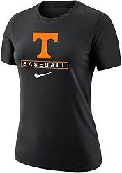 Women's White/Heathered Gray Tennessee Volunteers League Camp Baseball  V-Neck T-Shirt