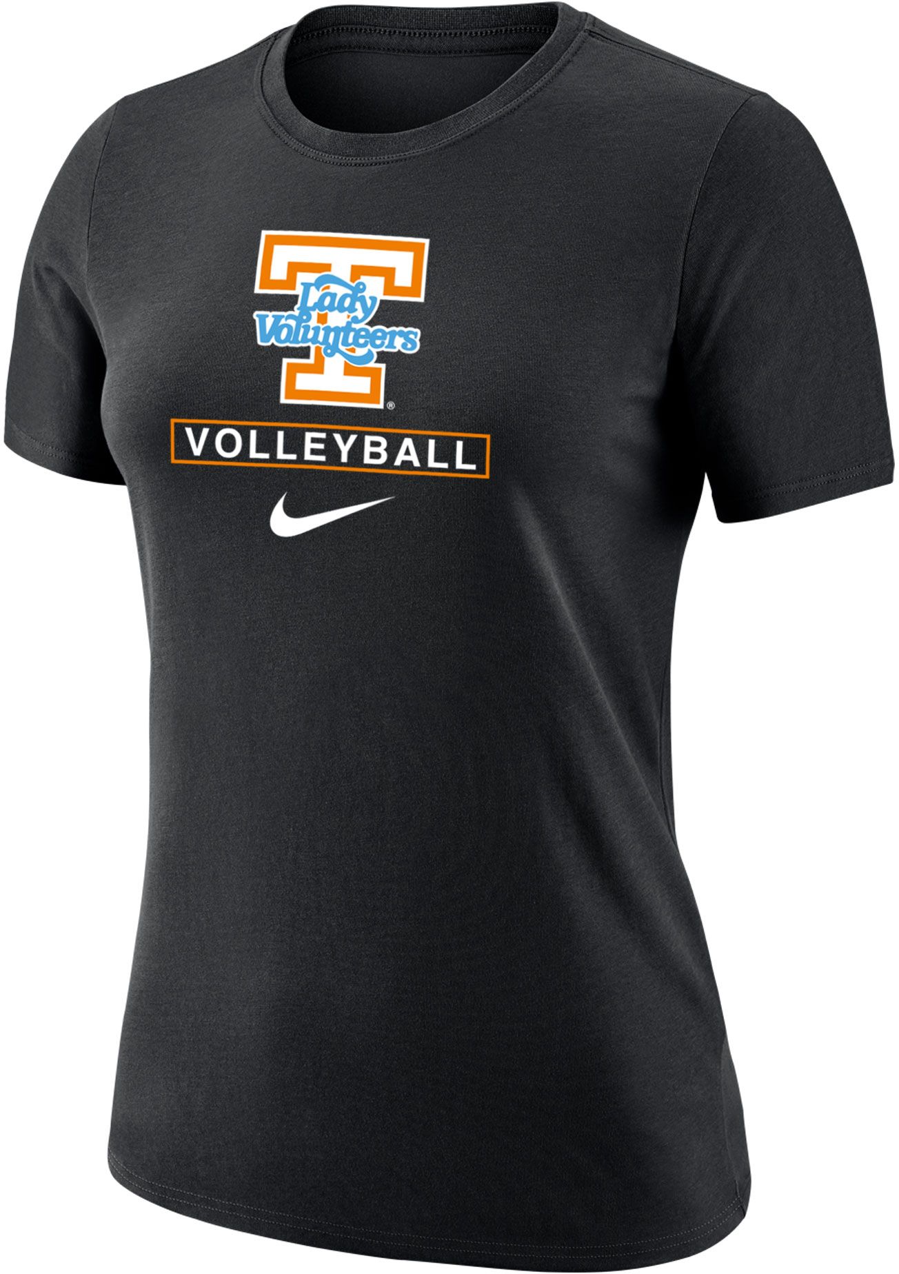 Nike Women's Tennessee Lady Volunteers Black Volleyball Core Cotton T-Shirt