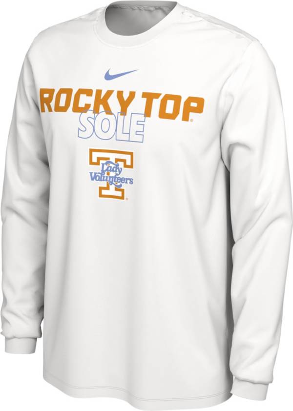 Nike Tennessee Lady Volunteers White 2023 March Madness Basketball Rocky Top Sole Long Sleeve Bench T-Shirt product image