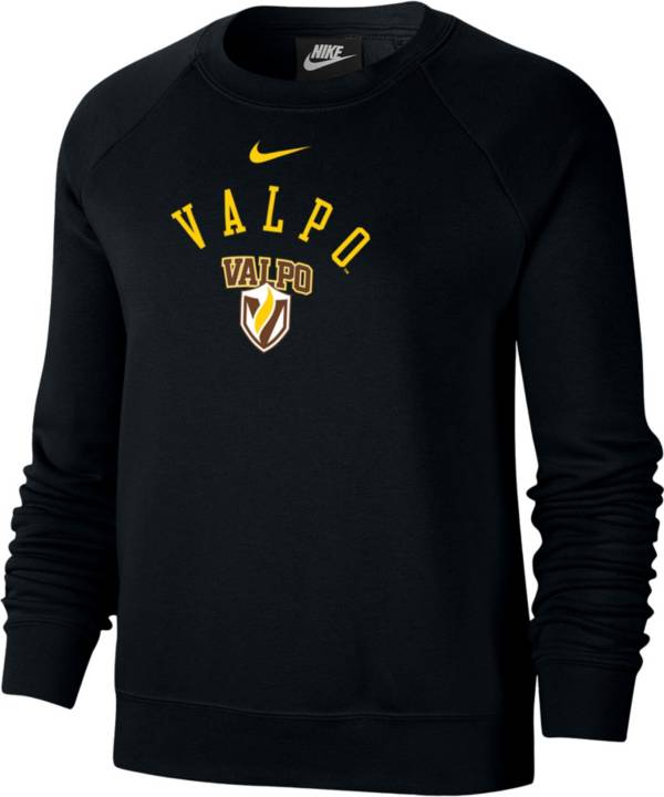 Nike Women s Valparaiso Beacons Black Varsity Arch Logo Crew Neck