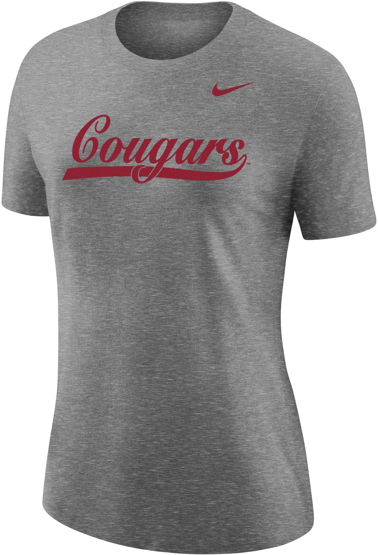 Nike Women's Washington State Cougars Grey Varsity Script T-Shirt