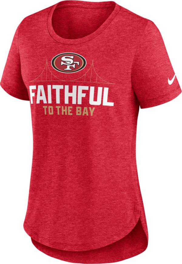 New Era Women's San Francisco 49ers Panel Boxy Red T-Shirt