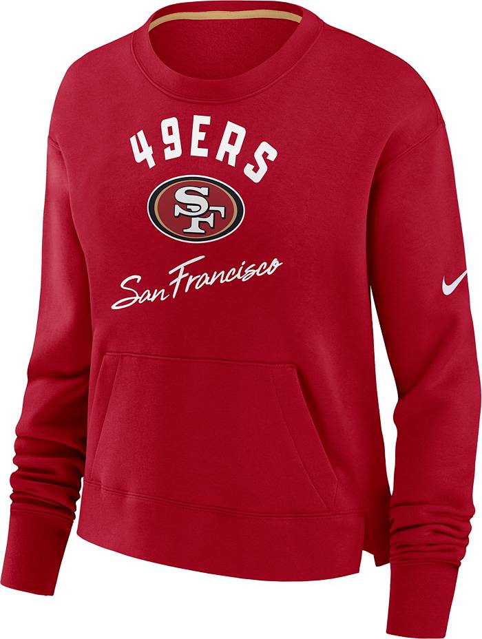 Nike Women's San Francisco 49ers Arch Team Red Crew Sweatshirt