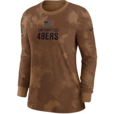 sorry, Nike Women's San Francisco 49ers 2023 Salute to Service Brown Long Sleeve T-Shirt is currently out of stock