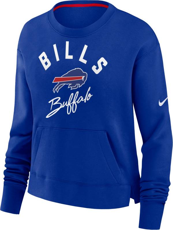 Nike Women's Buffalo Bills Arch Team High Hip Royal Cropped Crew