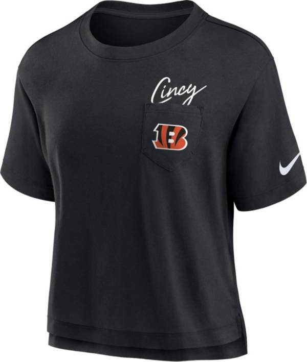 Nike Women's Fashion (NFL Cincinnati Bengals) T-Shirt in Black, Size: Xs | NKMV00H9A-06A