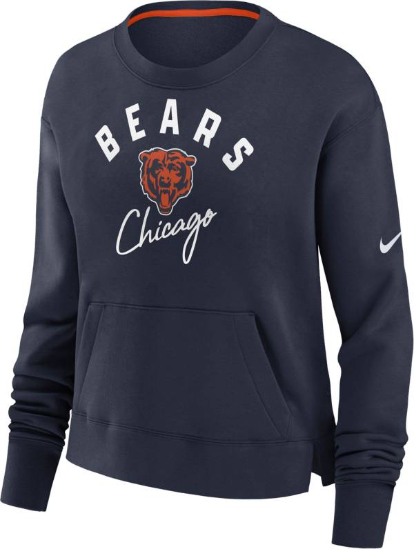 Chicago Bears Nike Rewind Club Pullover Hoodie - Navy