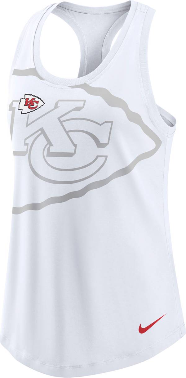 Nike Women's Kansas City Chiefs Logo Tri-Blend White Tank Top product image