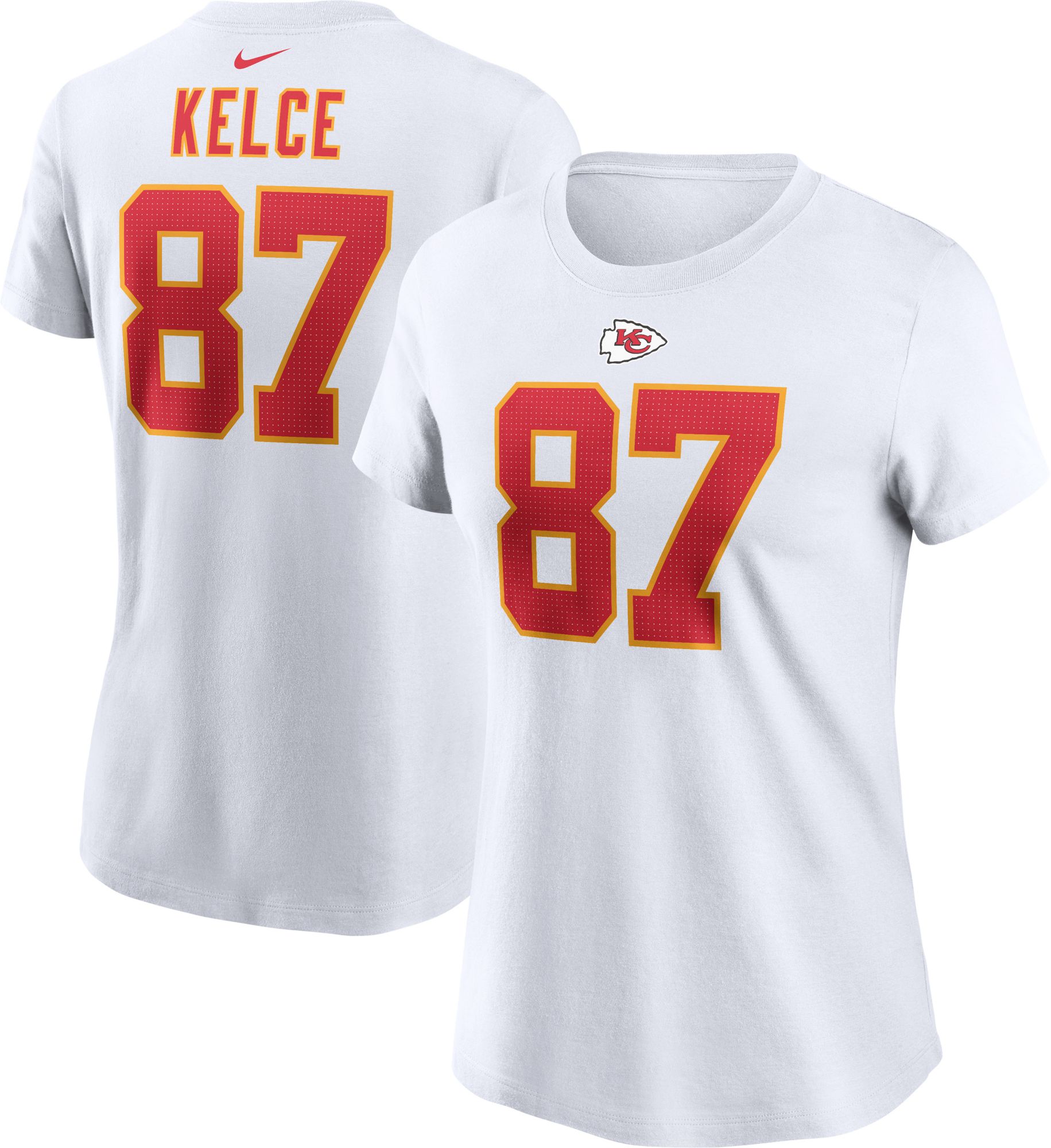 Nike Women's Kansas City Chiefs Travis Kelce #87 White T-Shirt product image