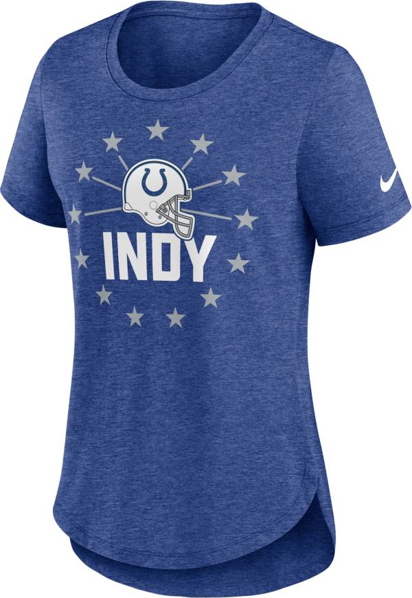 Nike Women's Indianapolis Colts Local Blue Tri-Blend T-Shirt product image