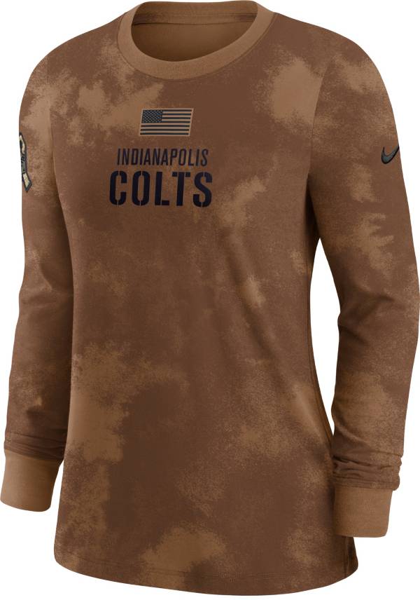 Nike Women's Indianapolis Colts 2023 Salute to Service Brown Long Sleeve T-Shirt product image