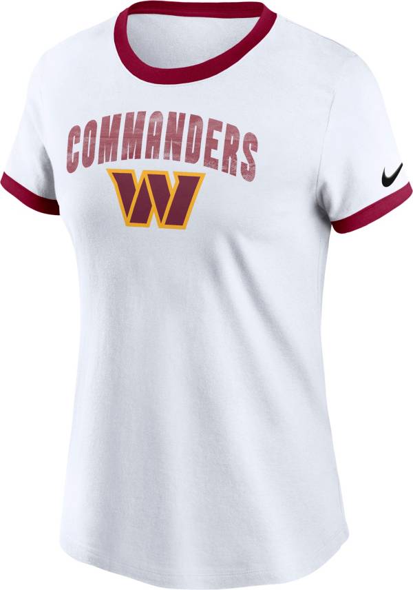 Dick's Sporting Goods Nike Women's Washington Commanders Tri-Blend White T- Shirt