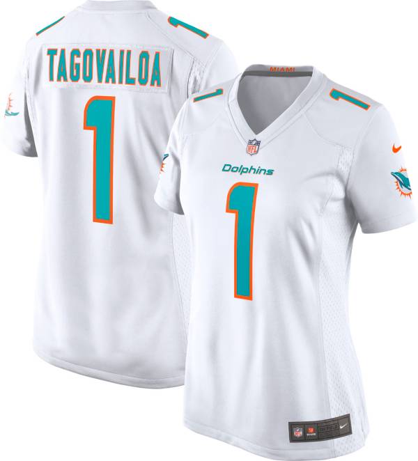 Nike Women's Miami Dolphins Tua Tagovailoa #1 White Game Jersey | Dick ...