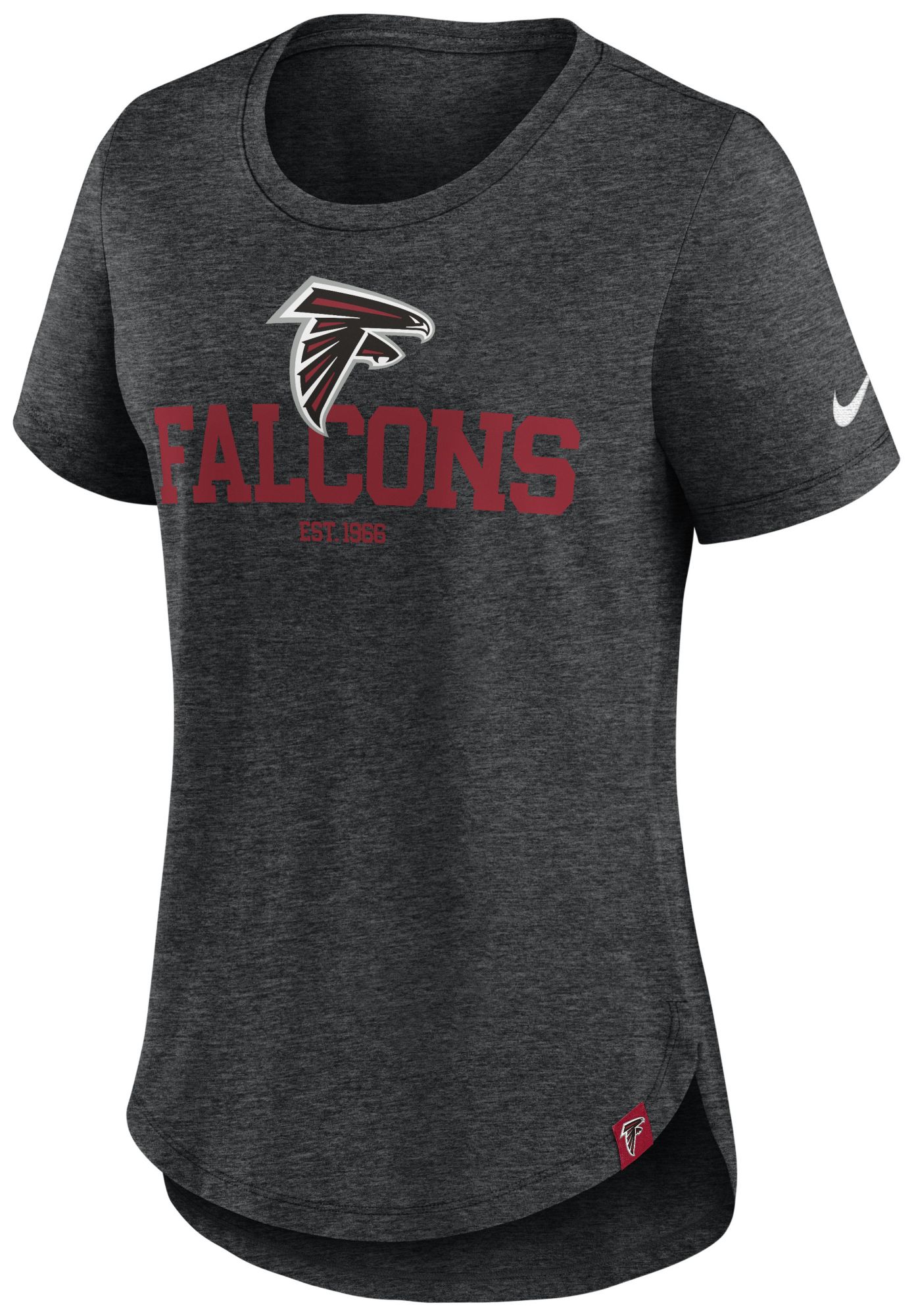 Nike Women's Atlanta Falcons Tri-Blend Team Black T-Shirt product image