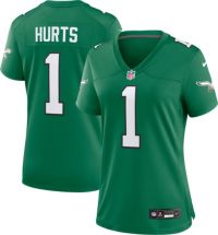 Nike Men's Philadelphia Eagles Jalen Hurts #1 Alternate Kelly Green Game  Jersey