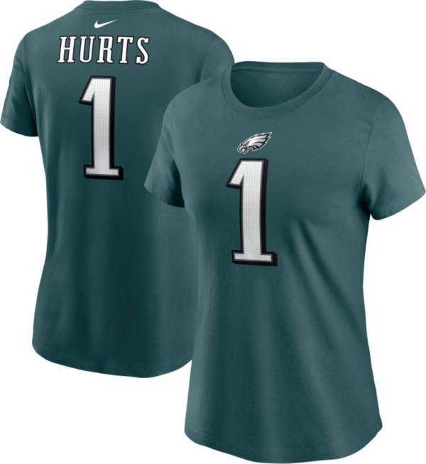 Philadelphia Eagles Road Name & Number Long Sleeve T-Shirt - Jalen Hurts -  Mens