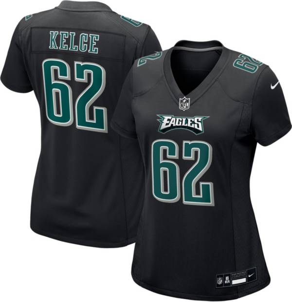 Nike Women s Philadelphia Eagles Jason Kelce 62 Black Game Jersey