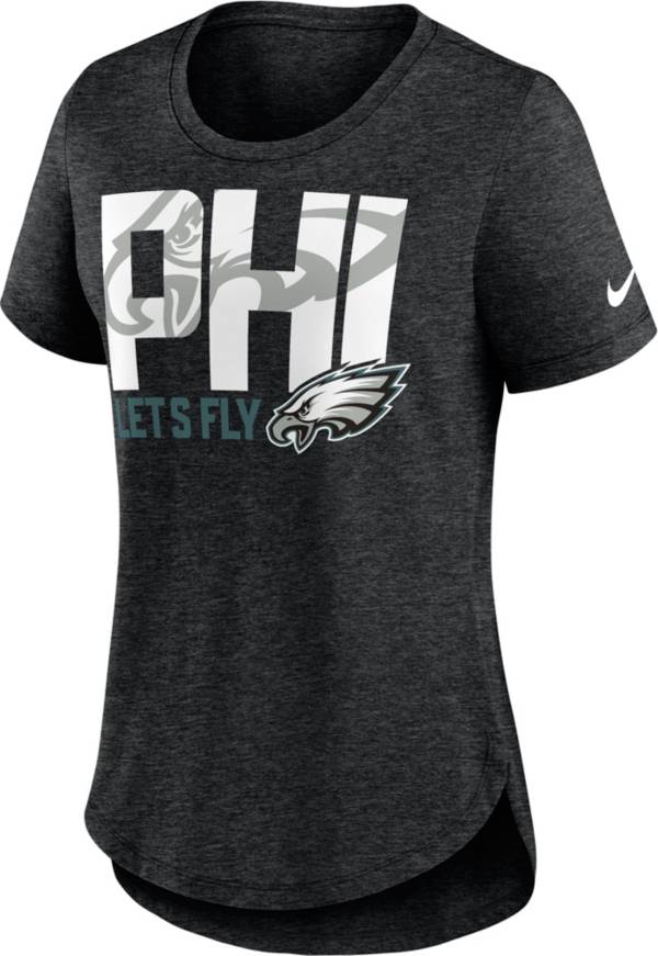 Nike Women's Philadelphia Eagles Local Black Tri-Blend T-Shirt product image