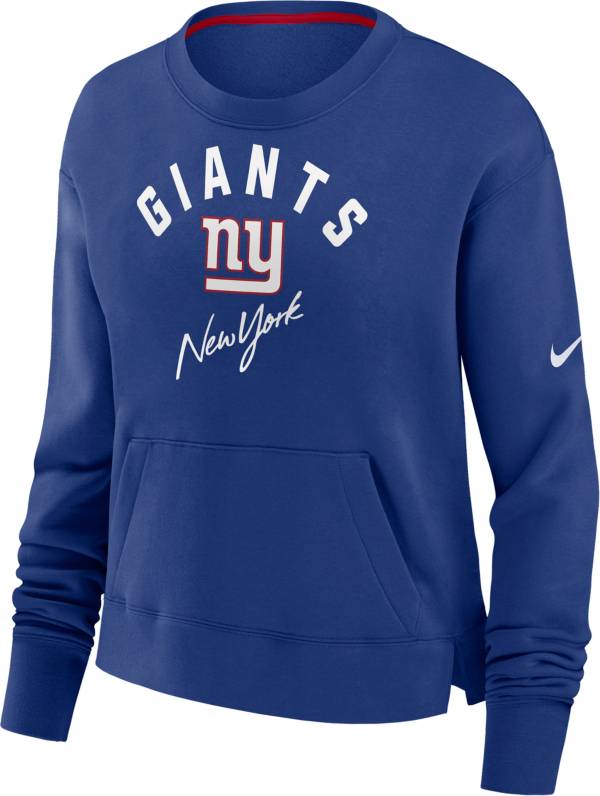 Nike Women's New York Giants Arch Team High Hip Royal Cropped Crew product image