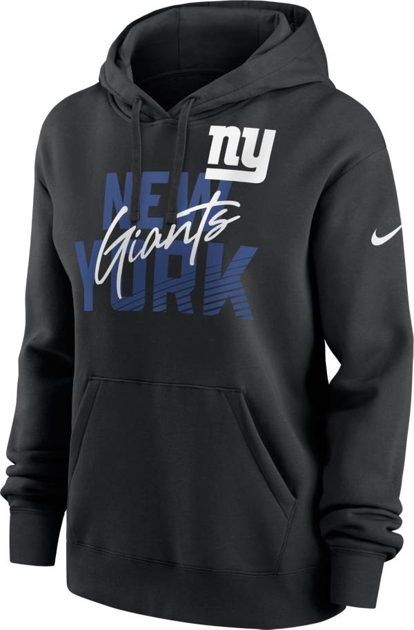 Nike Women s New York Giants Team Slant Black Hoodie Dick s