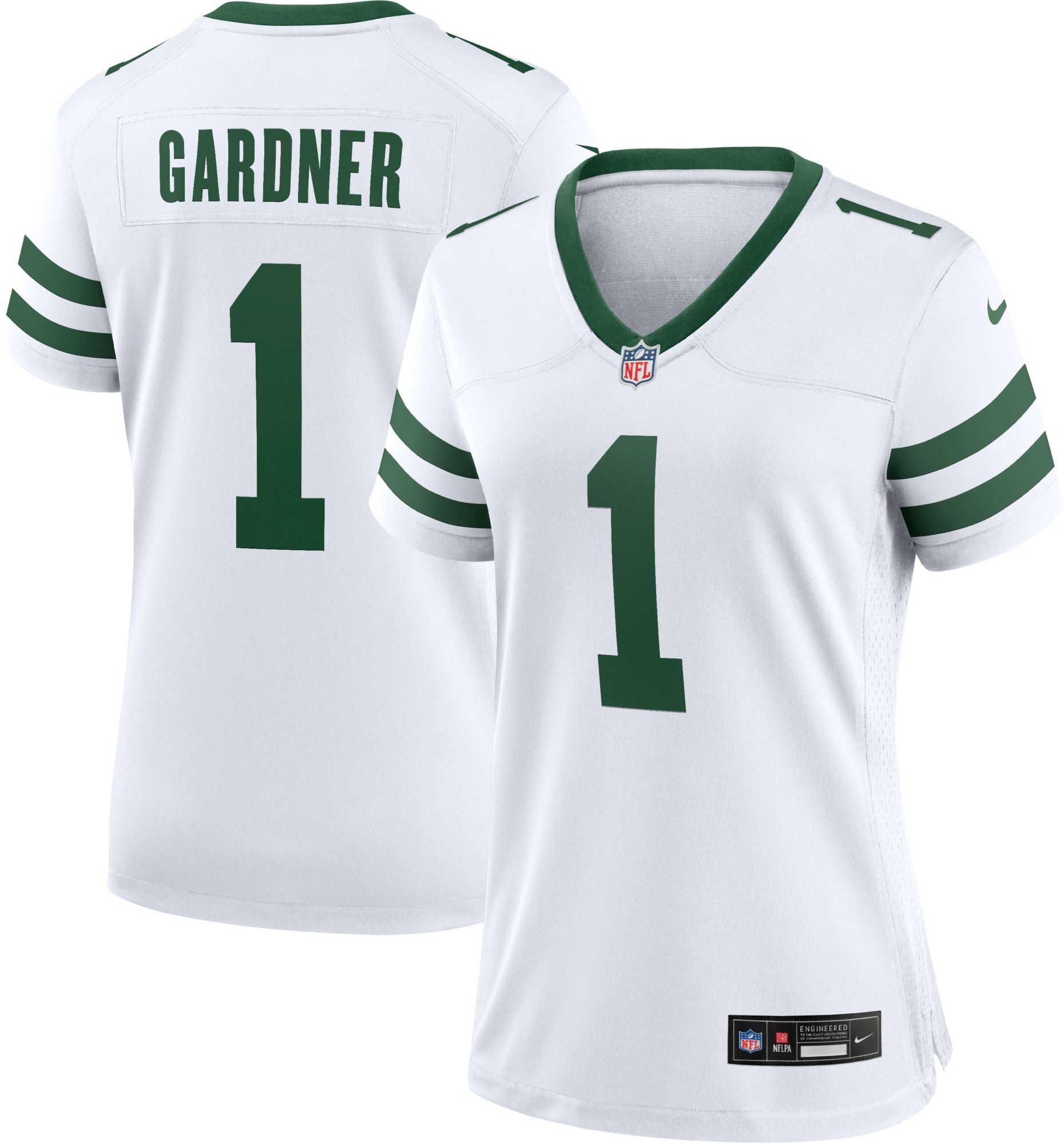 Nike Women's New York Jets Ahmad Sauce Gardner #1 Alternate White Game Jersey product image