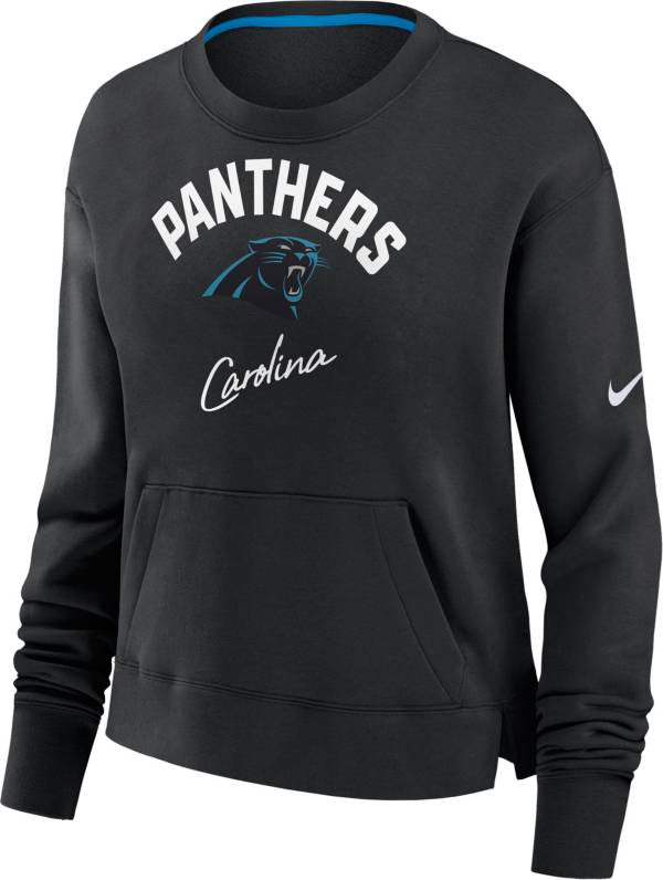 Nike Women's Carolina Panthers Arch Team High Hip Black Cropped Crew product image