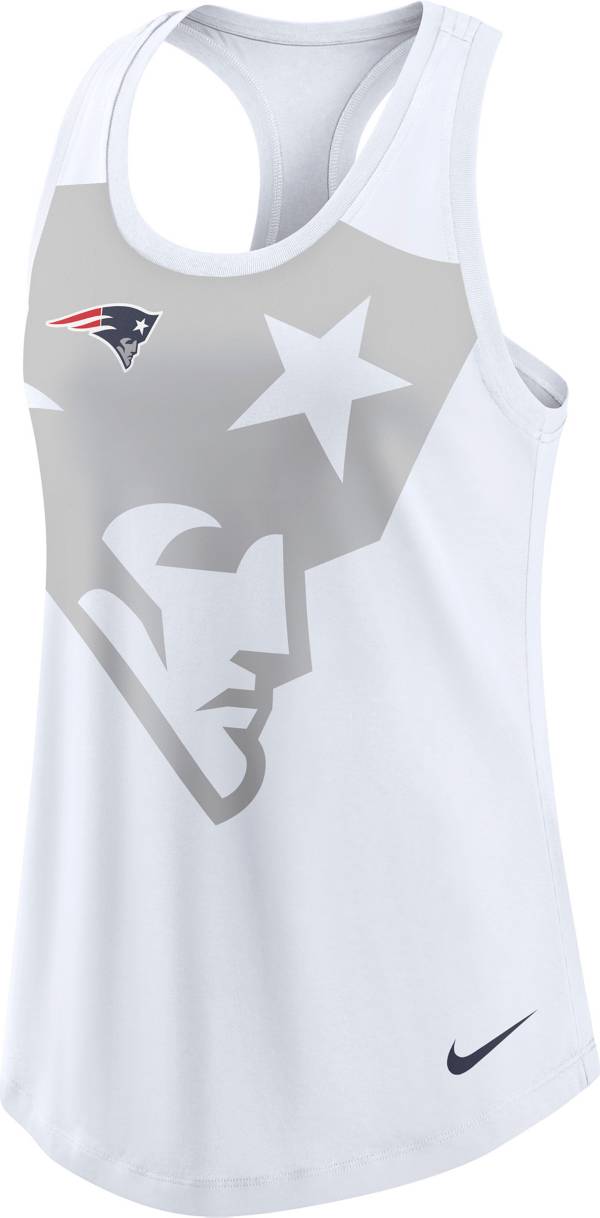 Nike Women's New England Patriots Logo Tri-Blend White Tank Top product image