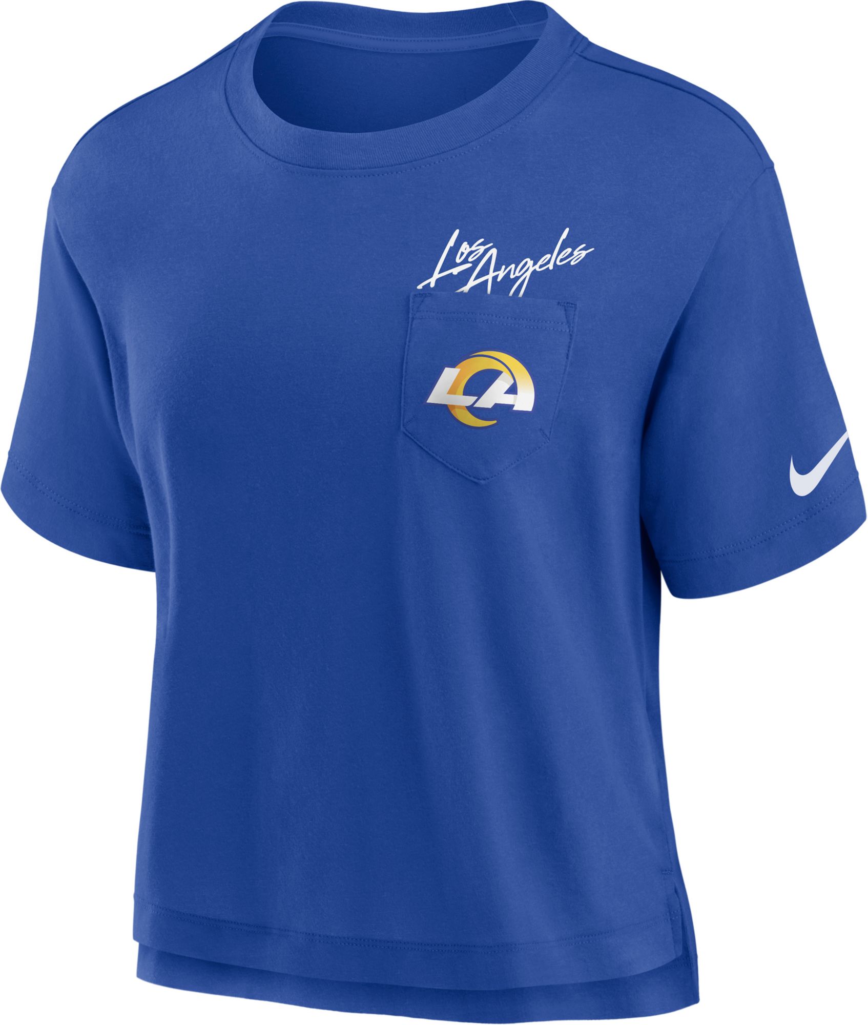 Nike Women's Los Angeles Rams Pocket Royal T-Shirt