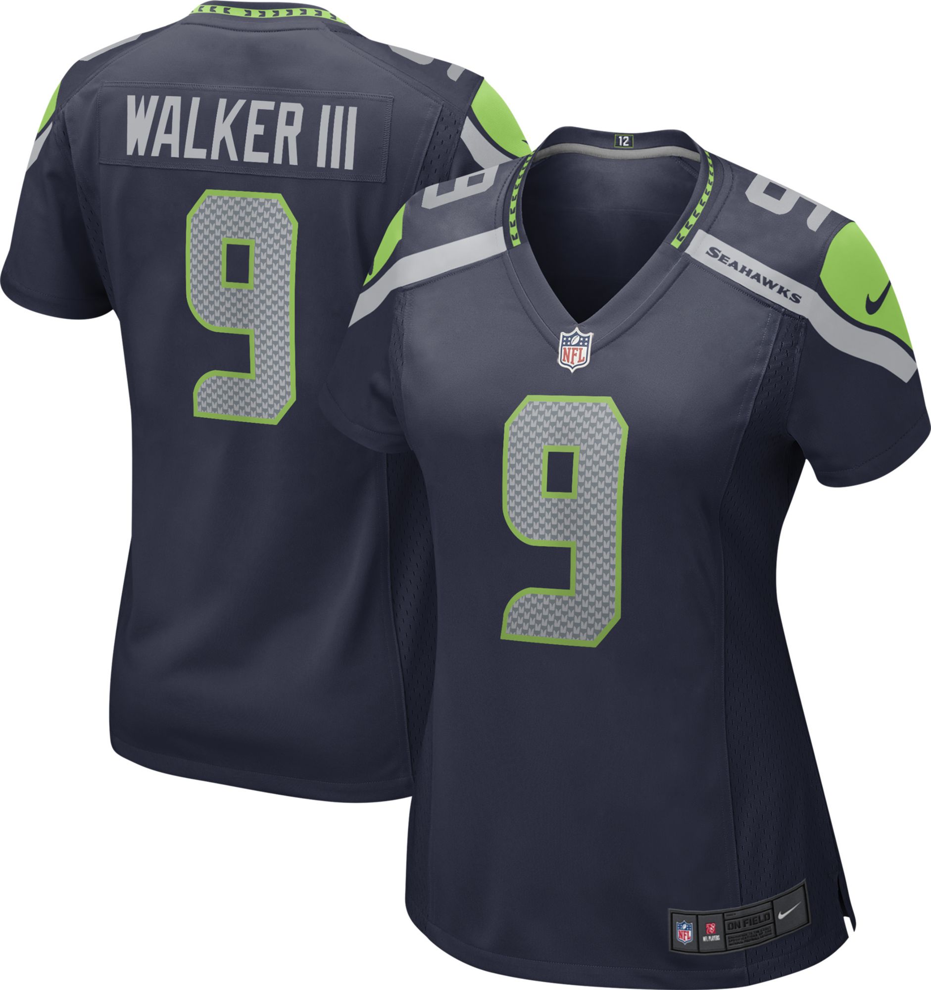 Nike Women's Seattle Seahawks Kenneth Walker III #9 Navy Game Jersey product image