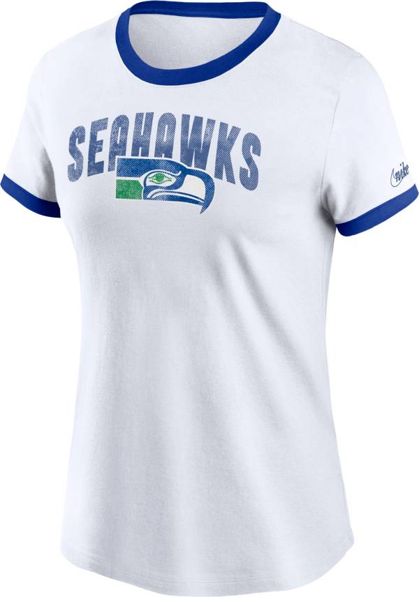 Nike Women's Seattle Seahawks Local Navy Tri-Blend T-Shirt