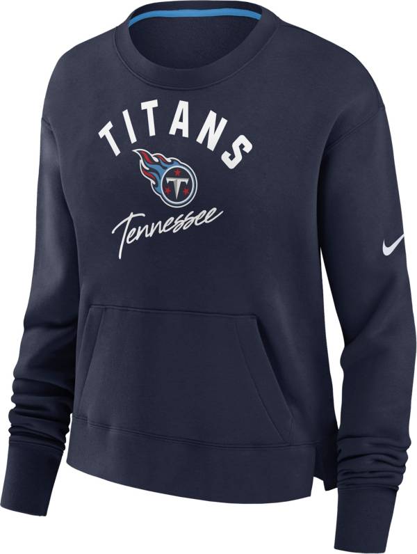Nike Women's Tennessee Titans Arch Team High Hip Navy Cropped Crew product image