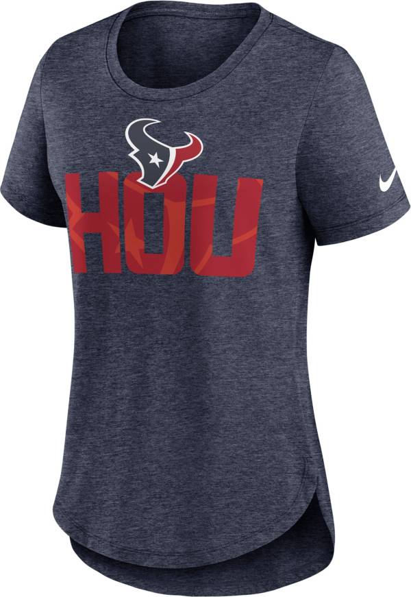 Nike Women's Houston Texans Local Navy Tri-Blend T-Shirt product image