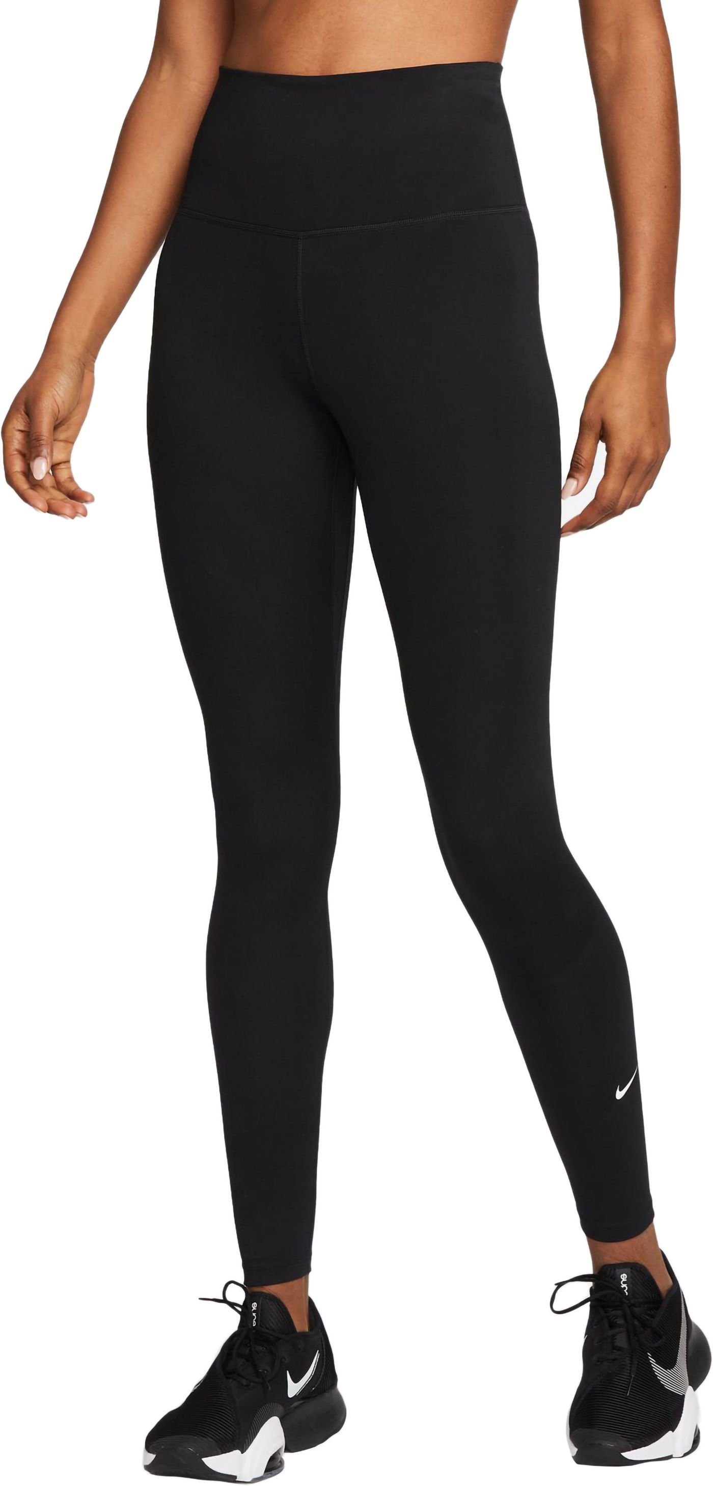 Nike Pro Intertwist High Waisted Leggings Tights Shiny Black offers Red Women's Size S