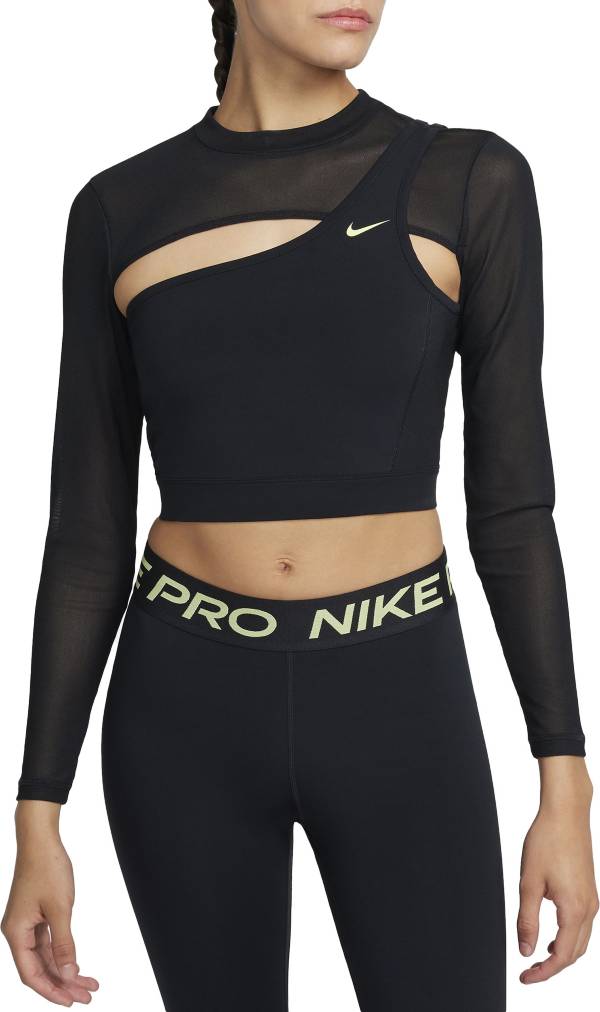Nike Pro Green Crop Top - Size M