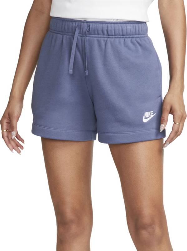 Womens fleece hotsell shorts nike