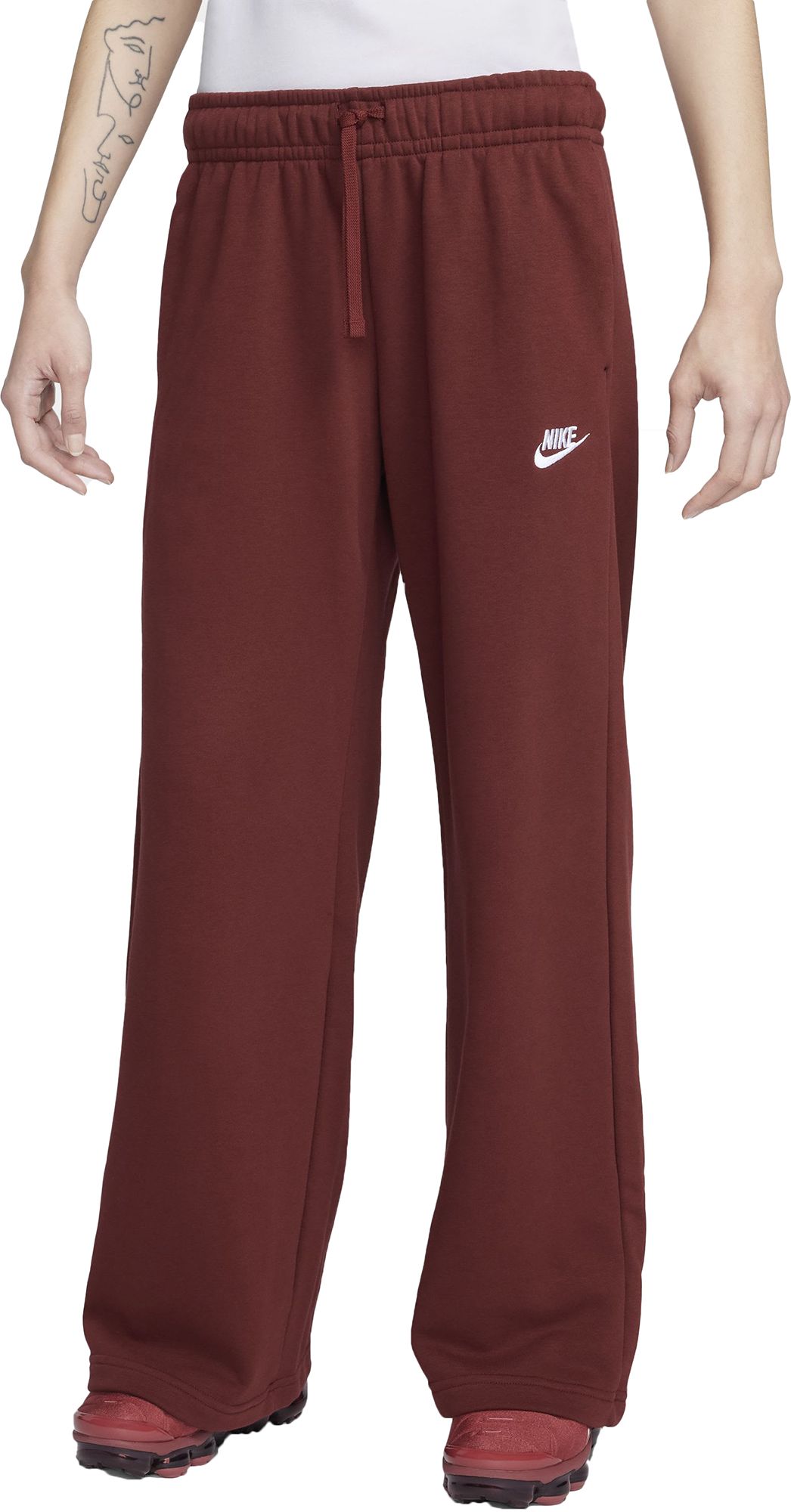 Nike Sportswear Women's Club Fleece Mid-Rise Wide-Leg Sweatpants