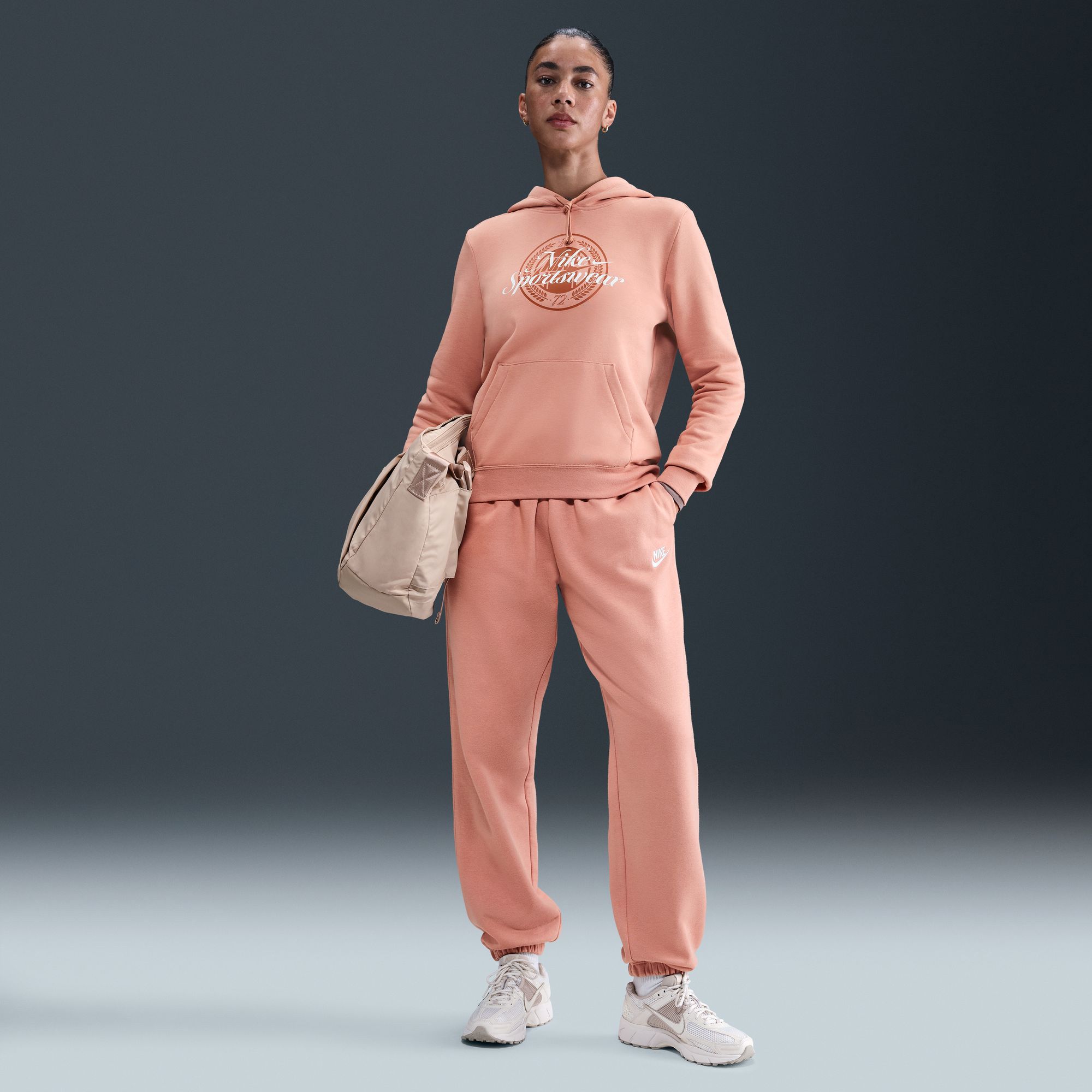 Nike Women's Sportswear Club Fleece Mid-Rise Oversized Sweatpants product image