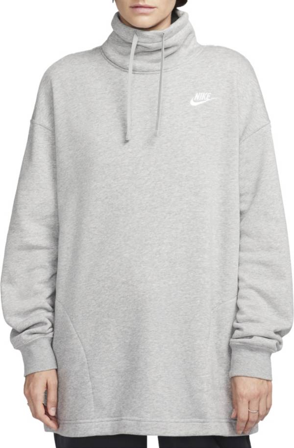 Nike Sportswear Club Fleece Women's Oversized Mock-Neck Sweatshirt (Plus  Size).