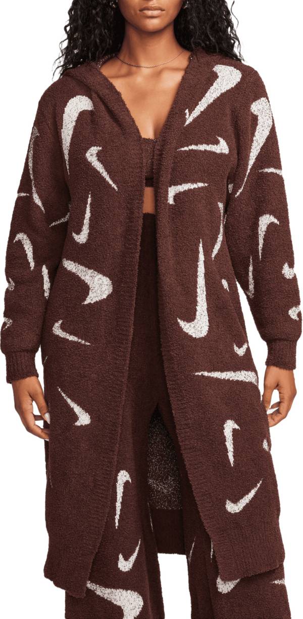 Nike Women's Yoga Luxe Shrug in Brown - ShopStyle Cardigans