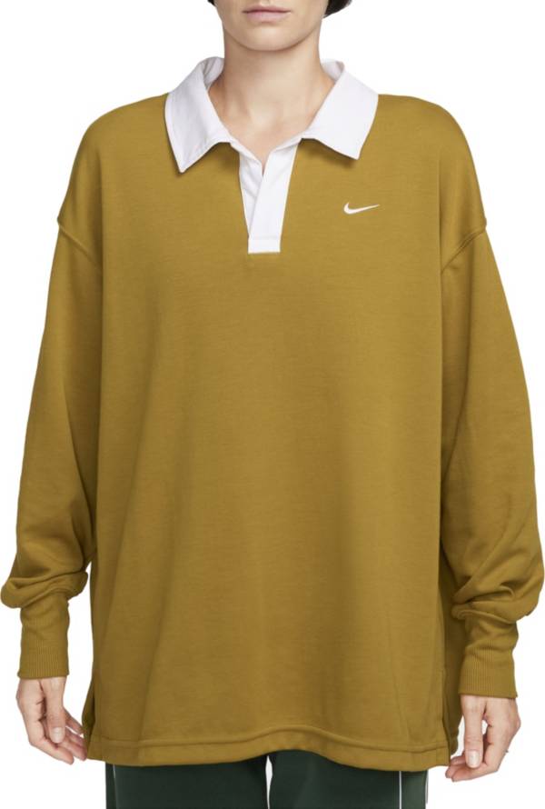 Oversized long sleeve store polo